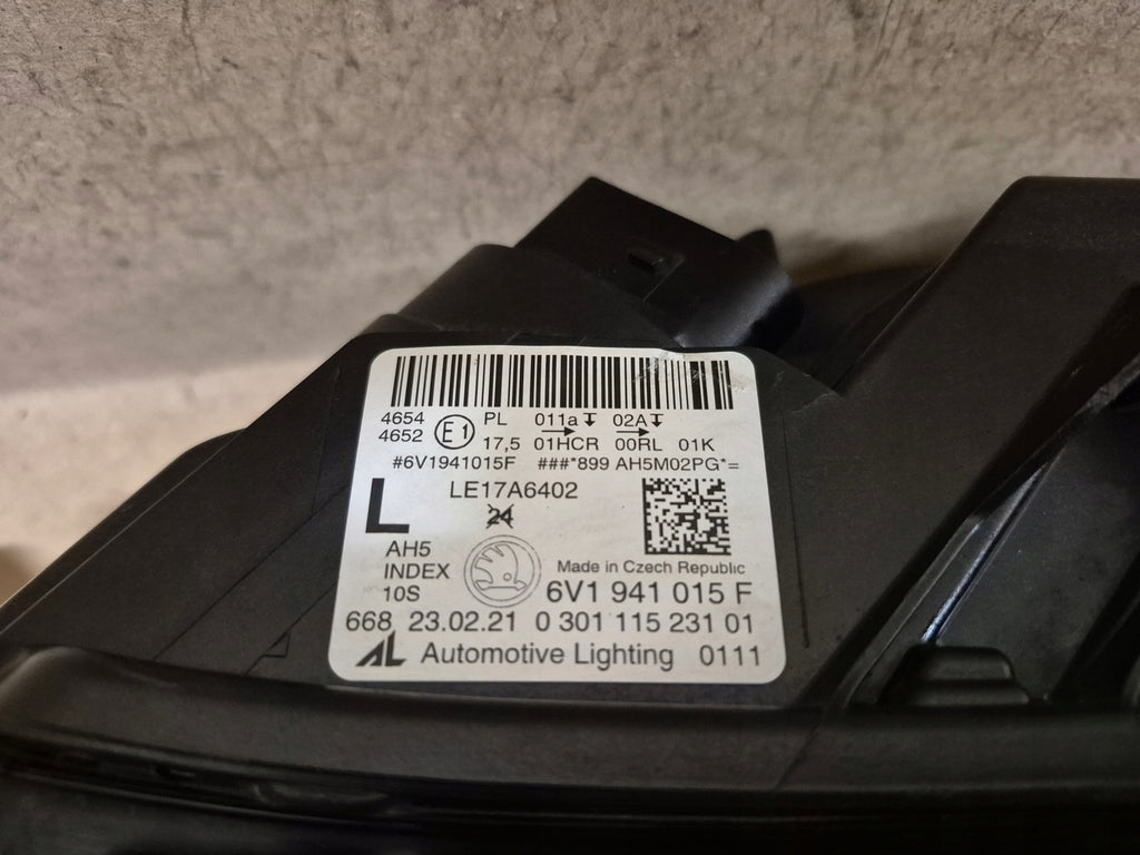 Frontscheinwerfer Skoda Fabia 6V1941015F LED Links Scheinwerfer Headlight