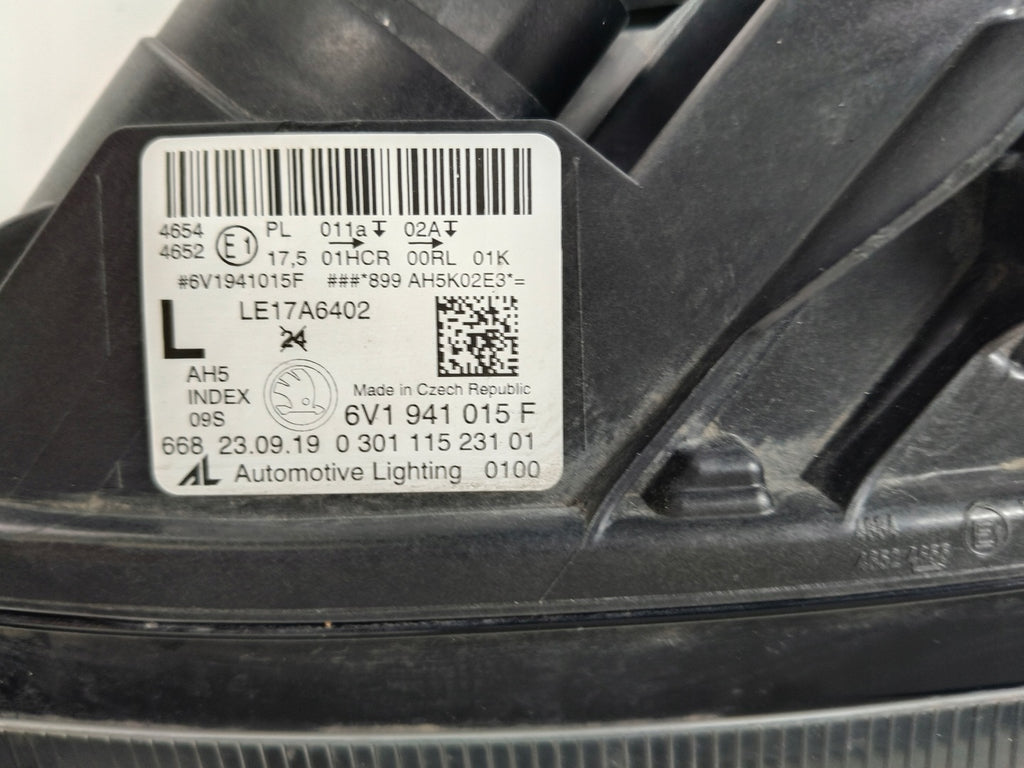 Frontscheinwerfer Skoda Fabia III 6V1941015F Full LED Links Headlight