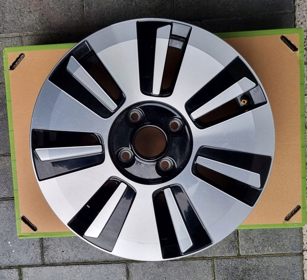 1x Alufelge 15 Zoll 5.0" 4x100 35ET Glanz Silber 1S0601025AH VW Rim Wheel FEL1781603658bz