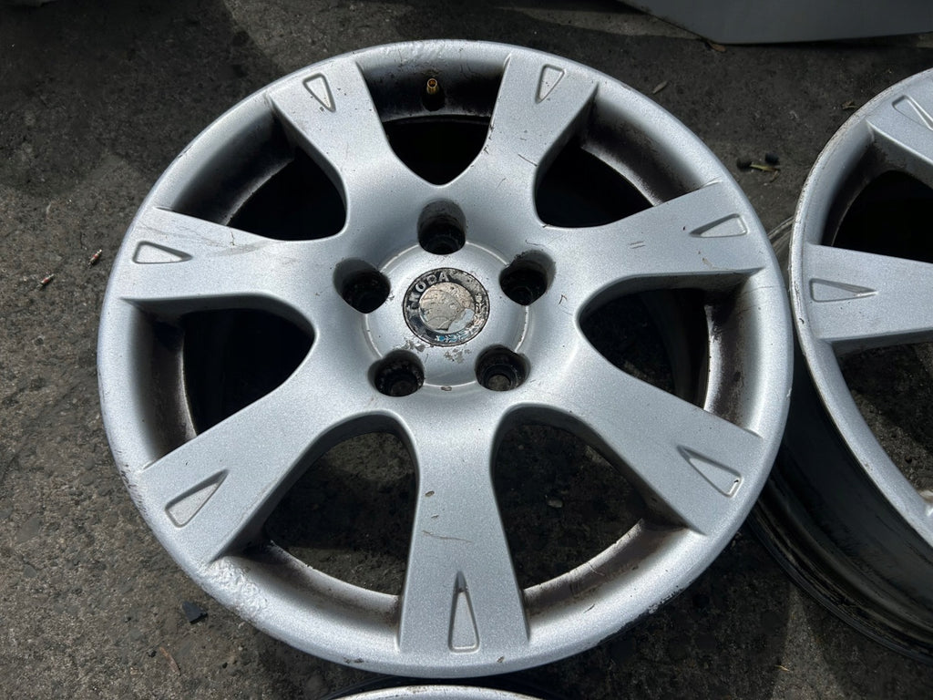 4x Alufelge 16 Zoll 6.5" 5x112 50ET Glanz Silber 1Z0601025A Skoda Octavia Ii FEL6425305814xr