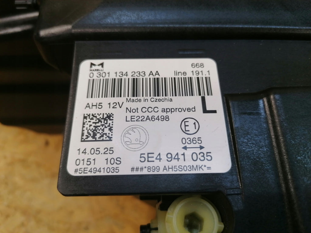 Frontscheinwerfer Skoda Octavia 5e3 I 5E4941035 Full LED Links Headlight SCH5219618657kd