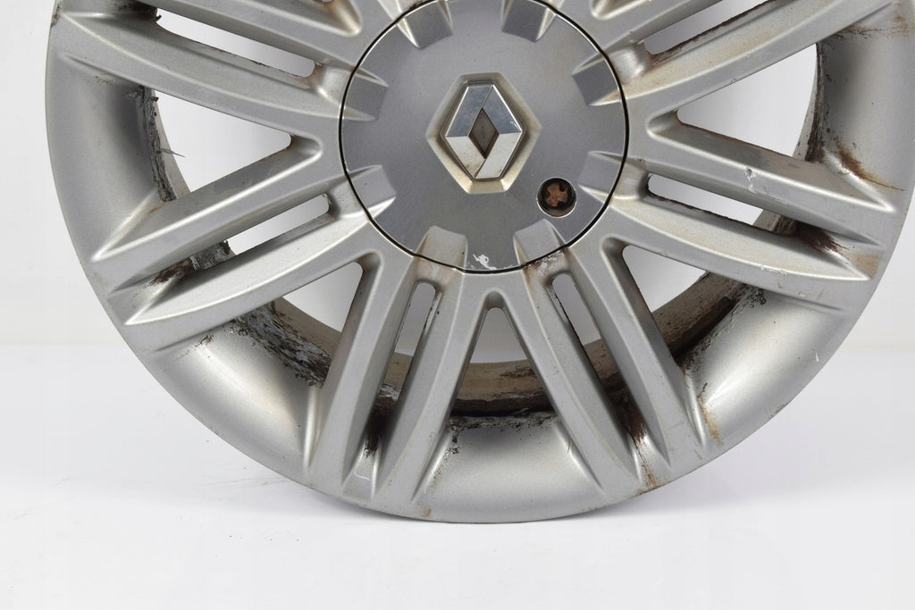 1x Alufelge 16 Zoll 6.5" 4x100 43ET Glanz Silber 8200317808 Renault Clio 1 Iii