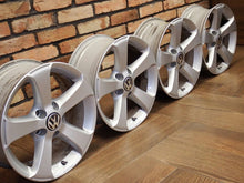 Load image into Gallery viewer, 4x Alufelge 16 Zoll 6.5" 5x112 33ET Glanz Grau VW Sharan Rim Wheel FEL2784694186am