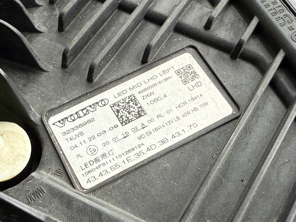 Frontscheinwerfer Volvo Xc60 32338982 LED Links Scheinwerfer Headlight SCH6374336490yi