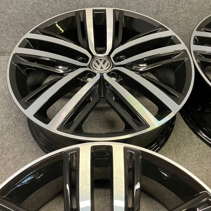 4x Alufelge 19 Zoll 7.0" 5x112 43ET Glanz Silber 5NA601025AP VW Tiguan Rim Wheel FEL7876751396oo
