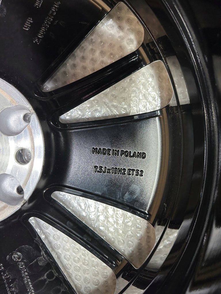 1x Alufelge 18 Zoll 7.5" 5x112 52ET Glanz Schwarz A2464011800 Mercedes-Benz W246