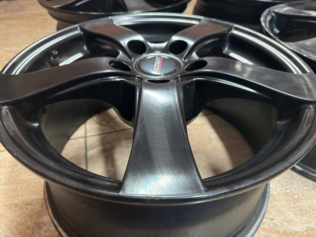 4x Alufelge 16 Zoll 7.5" 5x112 35ET Glanz Schwarz Audi I Rim Wheel FEL7606703151sf