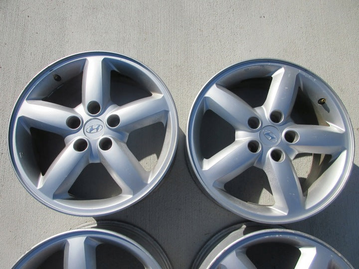 4x Alufelge 17 Zoll 7.0" 5x114.3 41ET Glanz Silber 52910-2B170 Hyundai Rim Wheel FEL4670253847wj