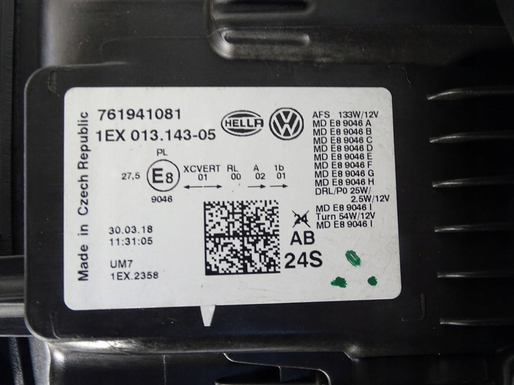 Frontscheinwerfer VW Touareg 761941081 LED Links Scheinwerfer Headlight SCH9757080004ir