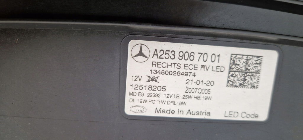 Frontscheinwerfer Mercedes-Benz Glc A2539067001 LED Rechts Headlight SCH1135904755ha