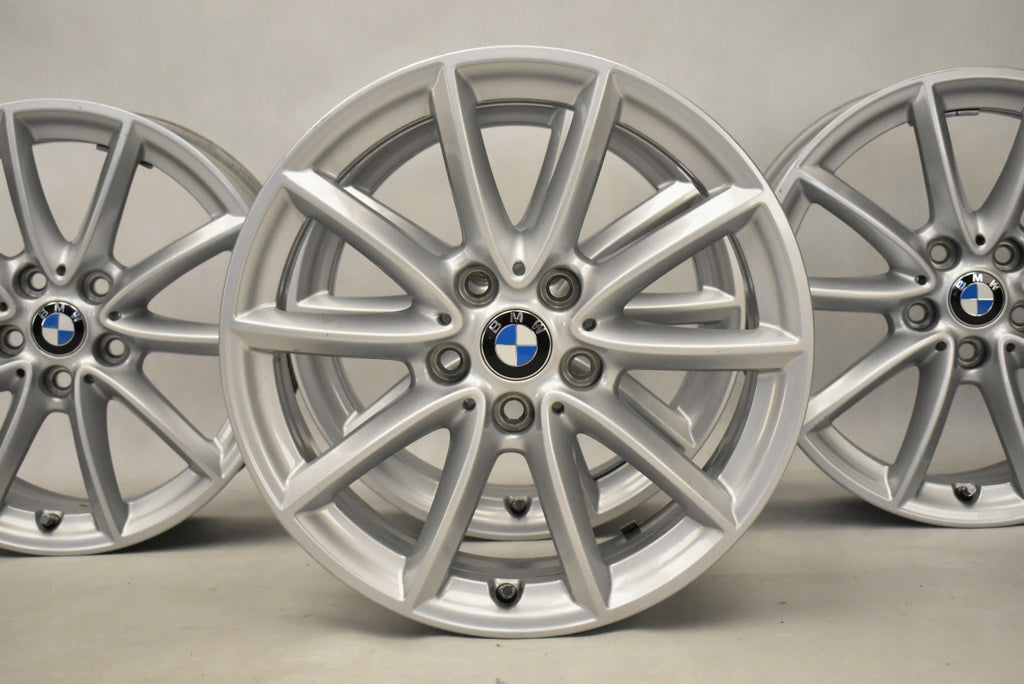 4x Alufelge 17 Zoll 7.5" 5x112 52ET Glanz Silber 6856061 BMW F45 F39 X1 F48 FEL6441222059qb