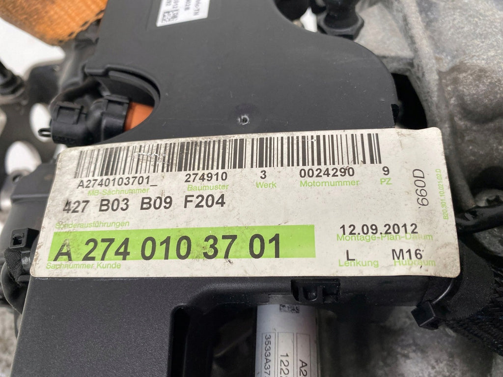 Motor Mercedes-Benz W204 274910 1.6 CGI 85TKm 2012 Benzin Engine Komplett