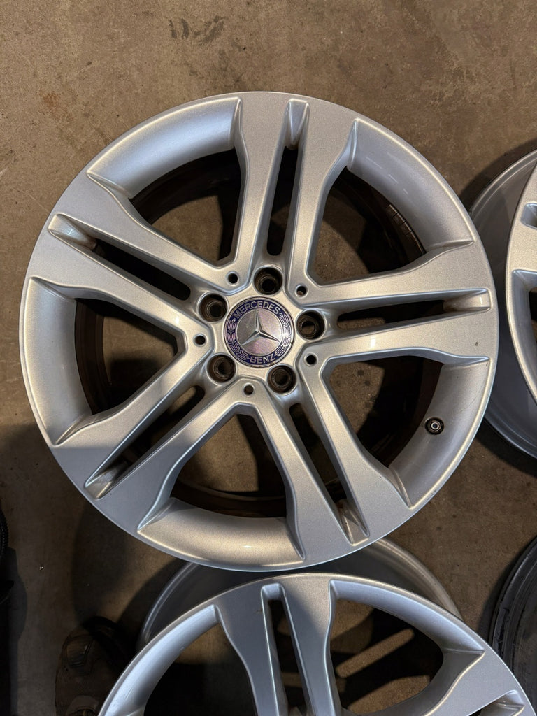 4x Alufelge 18 Zoll 7.0" 5x112 46ET Glanz Silber A1564010102 Mercedes-Benz FEL1837969382vy