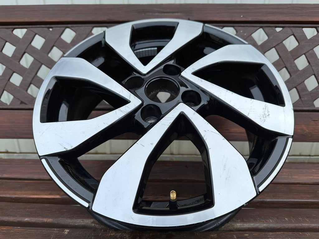 1x Alufelge 15 Zoll 5.5" 4x100 41ET Glanz Schwarz 1S0601025CE VW Up Rim Wheel FEL5793094226mg