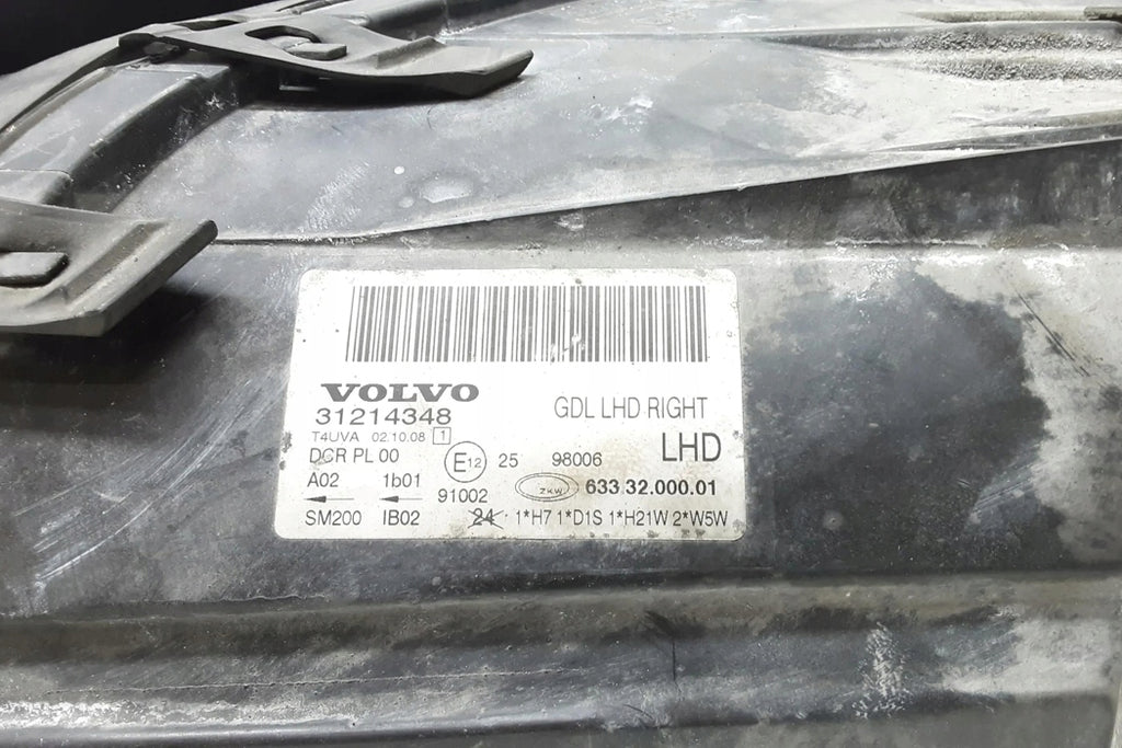 Frontscheinwerfer Volvo V70 III Xc70 S80 I 31214348 Xenon Rechts Headlight