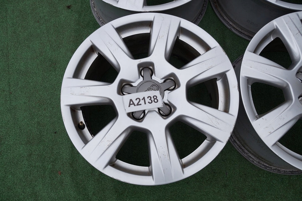 4x Alufelge 16 Zoll 7.5" 5x112 45ET Silber 8K0601025A Audi A4 B8 Rim Wheel FEL5739063551lr