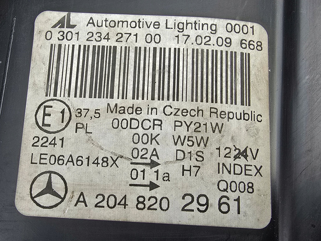 Frontscheinwerfer Mercedes-Benz W204 A2048202961 Links Scheinwerfer Headlight SCH2899408473sw
