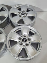 Load image into Gallery viewer, 4x Alufelge 15 Zoll 5.5" 5x112 46ET Glanz Silber 6855101 Mini Rim Wheel FEL6463992510ih