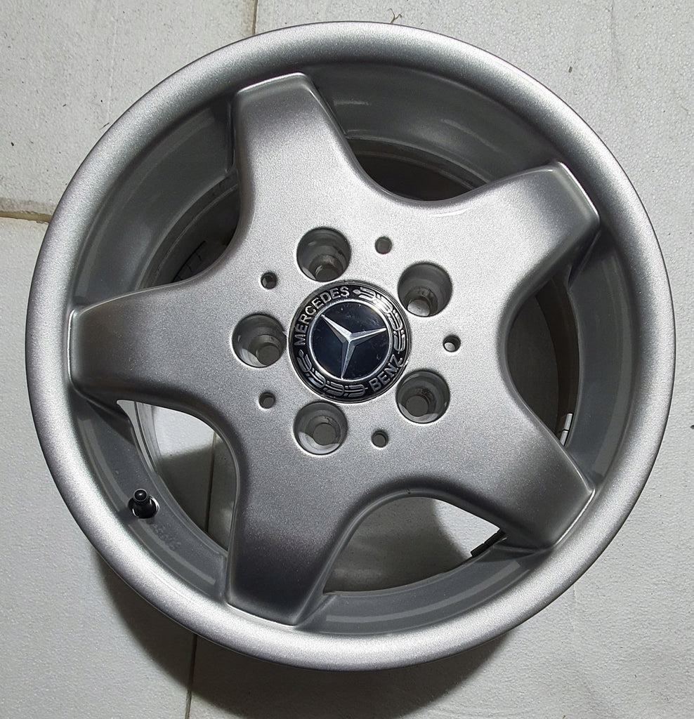 4x Alufelge 15 Zoll 5.5" 5x112 54ET Glanz Silber KBA45613 Rim Wheel FEL9707124217fl