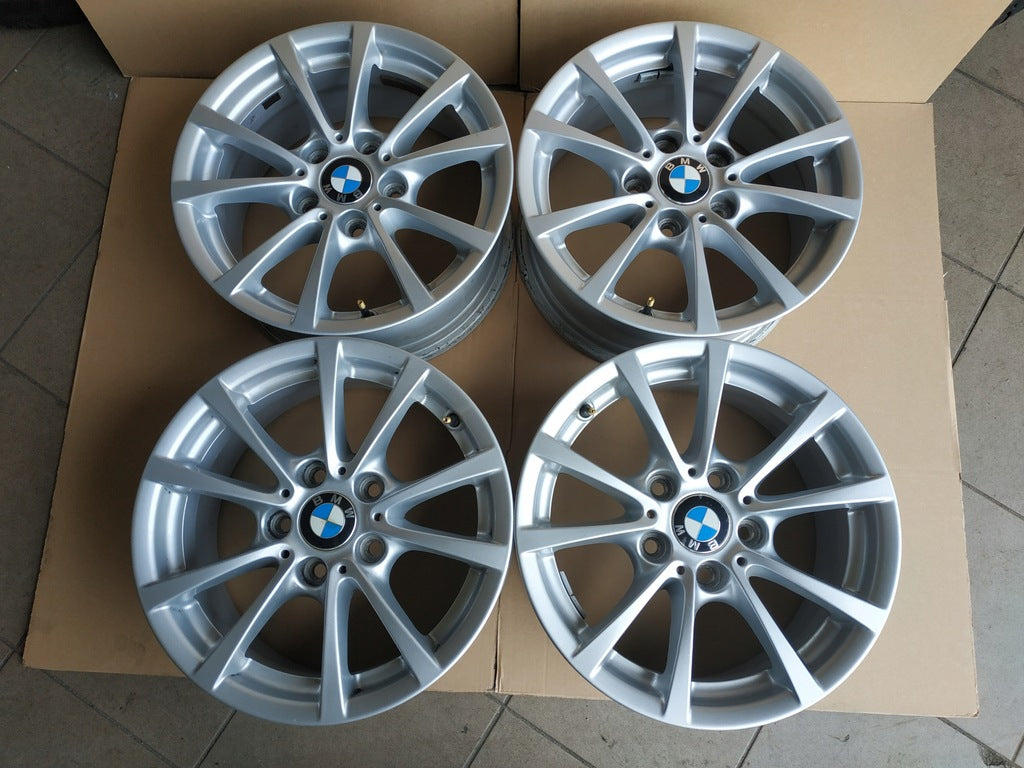 4x Alufelge 16 Zoll 7.0" 5x120 31ET Silber 6796236 BMW F36 3 F30 Rim Wheel FEL1723050036cx