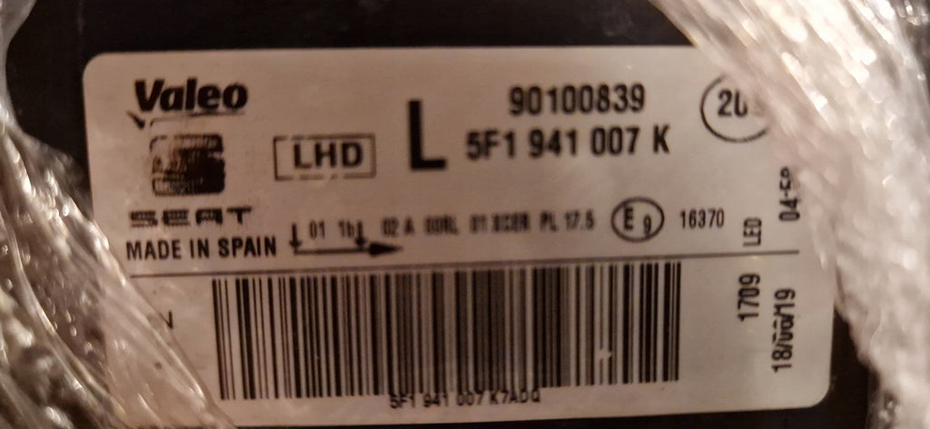 Frontscheinwerfer Seat Leon 5f1 5F1941007K Full LED Links Scheinwerfer Headlight SCH8356528211me