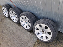 Laden Sie das Bild in den Galerie-Viewer, 4x Alufelge 17 Zoll 8.0" 5x120 24ET Glanz Silber 6765144 BMW E60 E65 Rim Wheel FEL1663360809zq