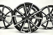 Laden Sie das Bild in den Galerie-Viewer, 4x Alufelge 18 Zoll 7.5&quot; 5x100 39ET Glanz Schwarz 8X0601025BP Audi A1 Rim Wheel