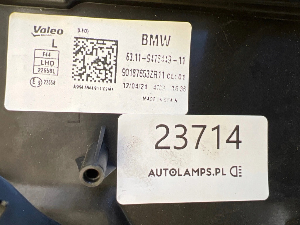 Frontscheinwerfer BMW 2 Coupe F44 9478449-11 LED Links Scheinwerfer Headlight