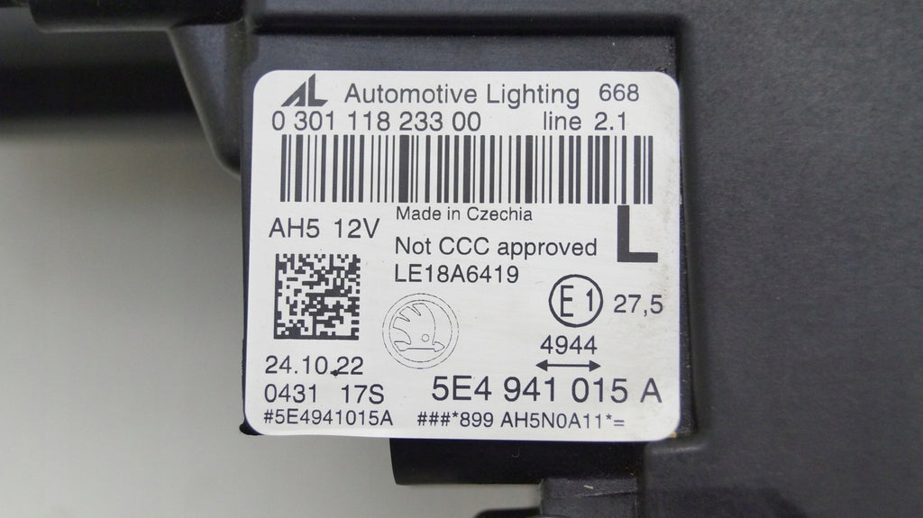 Frontscheinwerfer Skoda Octavia I 5E4941015 LED Links Scheinwerfer Headlight SCH7407744140uh