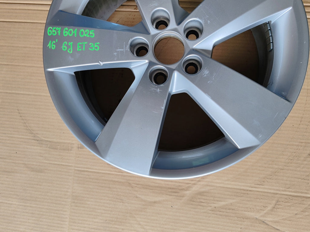 1x Alufelge 16 Zoll 6.0" 5x112 657601025J Skoda Scala Rim Wheel FEL6166850949wd