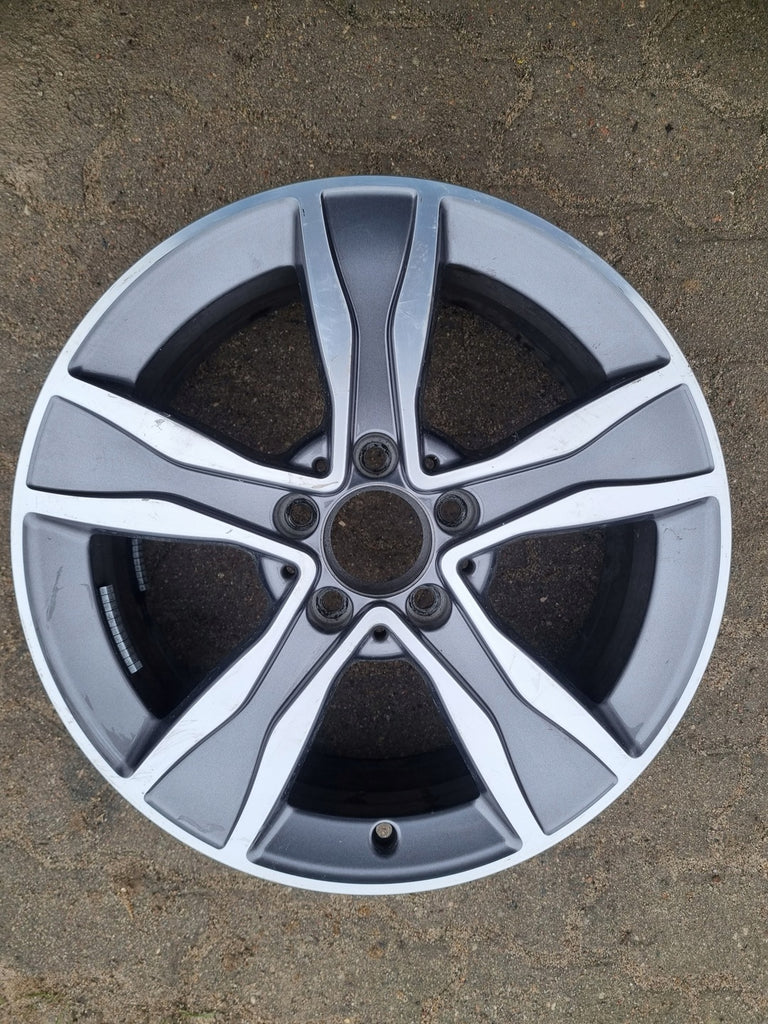 1x Alufelge 17 Zoll 7.0" 5x112 48ET Glanz Grau A2054010800 Mercedes-Benz W205 Mg