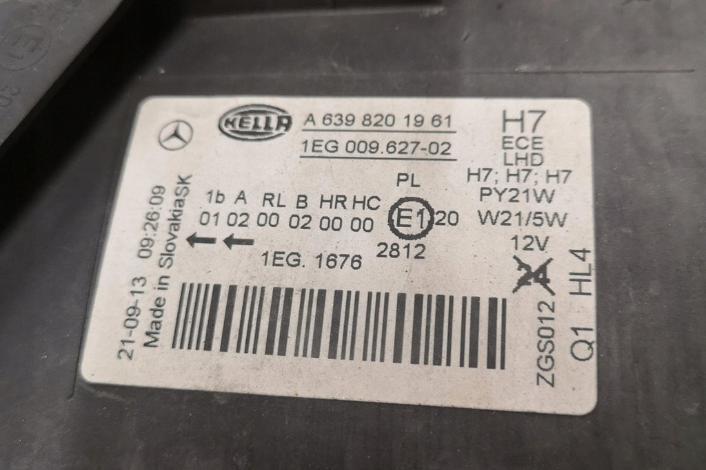 Frontscheinwerfer Mercedes-Benz Viano A6398201961 Rechts Scheinwerfer Headlight