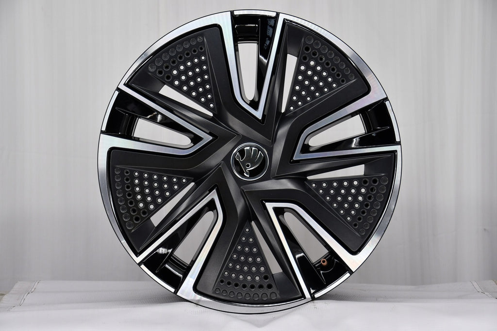 1x Alufelge 16 Zoll 6.0" 5x100 45ET Glanz 6VA601025 Skoda Rim Wheel