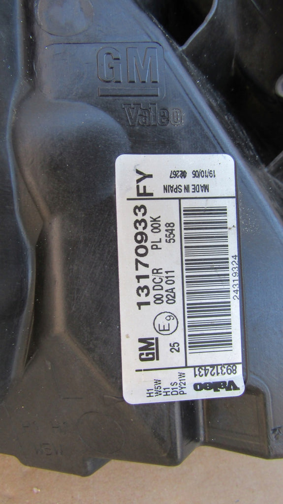 Frontscheinwerfer Opel Vectra C 13170933 Xenon Links Scheinwerfer Headlight SCH3137864965hy