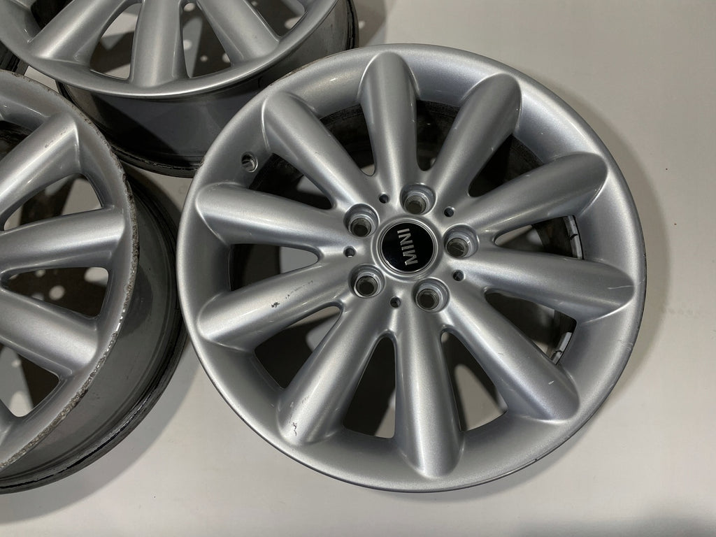 4x Alufelge 17 Zoll 7.0" 5x112 54ET Glanz Silber 6855108 Mini F57 F56 F55