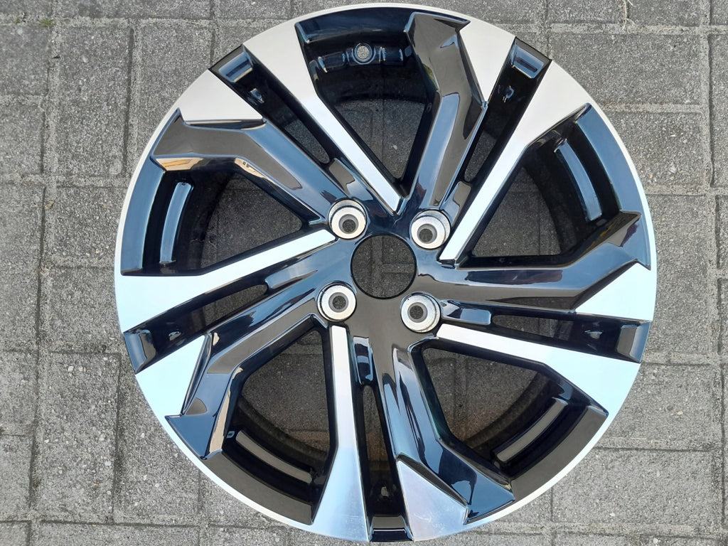 1x Alufelge 17 Zoll 6.5" 4x108 32ET Glanz Schwarz 9828186080 Peugeot 2008 FEL6892045290ck