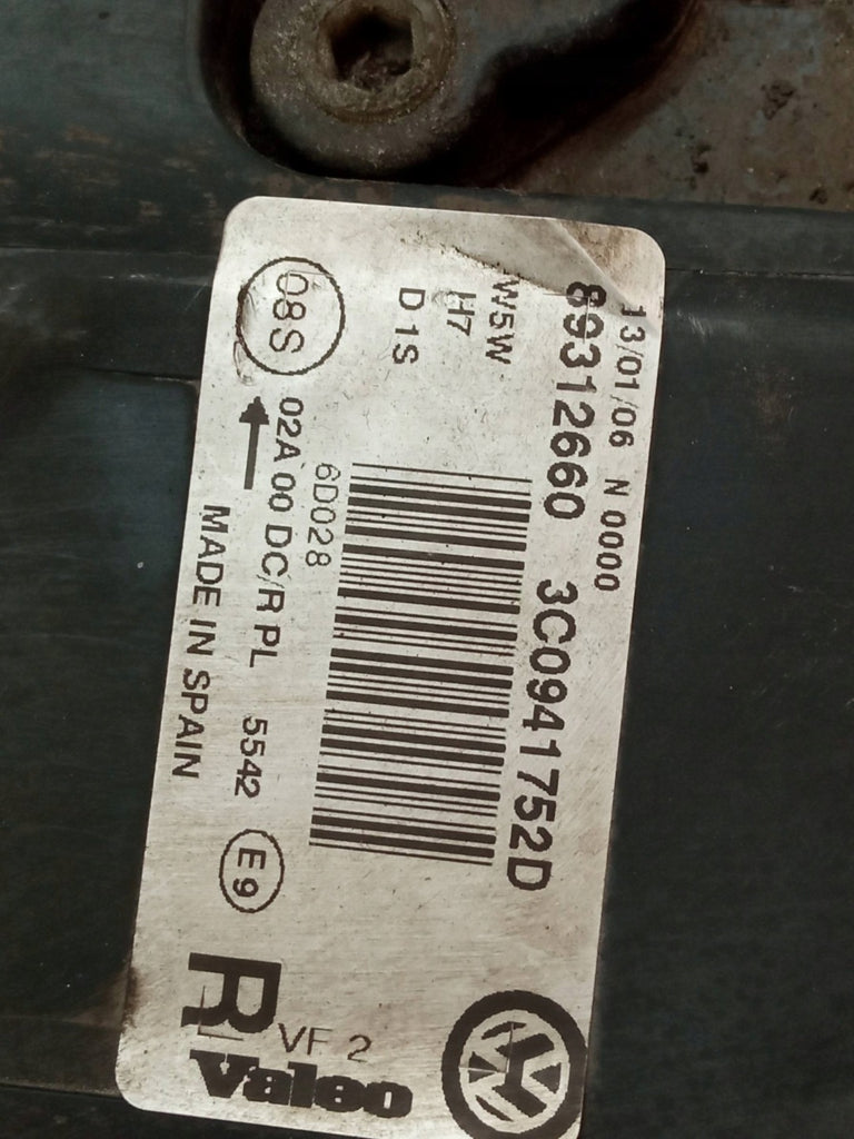 Frontscheinwerfer VW Passat 3C0941752D Rechts Scheinwerfer Headlight SCH3832105458os