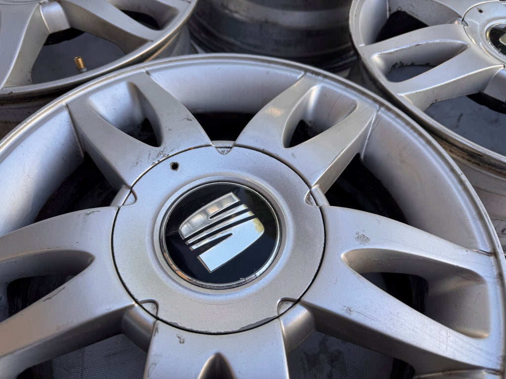 4x Alufelge 15 Zoll 6.0" 5x100 38ET 1M0601025H Seat I Rim Wheel FEL9729737571ni