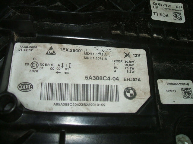 Frontscheinwerfer BMW 5 G30 5A388C4-04 Full LED Rechts Scheinwerfer Headlight SCH9012246345lk