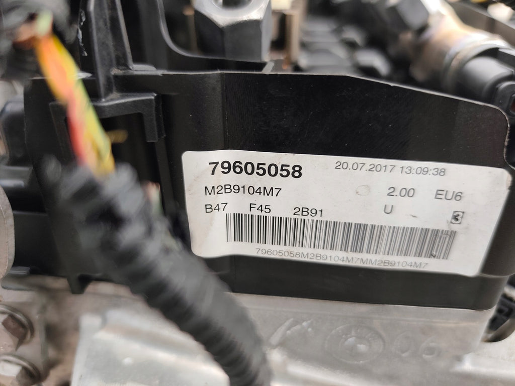 Motor BMW F45 F39 F48 B37D15A 1.8 150PS Diesel Engine Komplett