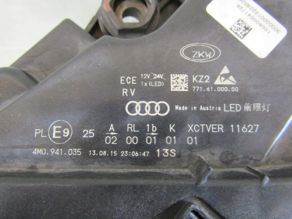 Frontscheinwerfer Audi Q7 4M0941035 LED Links Scheinwerfer Headlight SCH2562487183ni