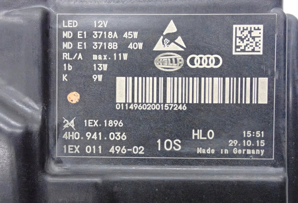 Frontscheinwerfer Audi A8 4H0941036 LED Rechts Scheinwerfer Headlight SCH5644203868xg