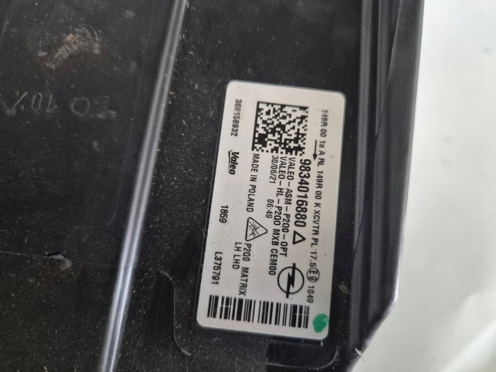 Frontscheinwerfer Opel Mokka 9834016880 LED Links Scheinwerfer Headlight SCH3752764626mm