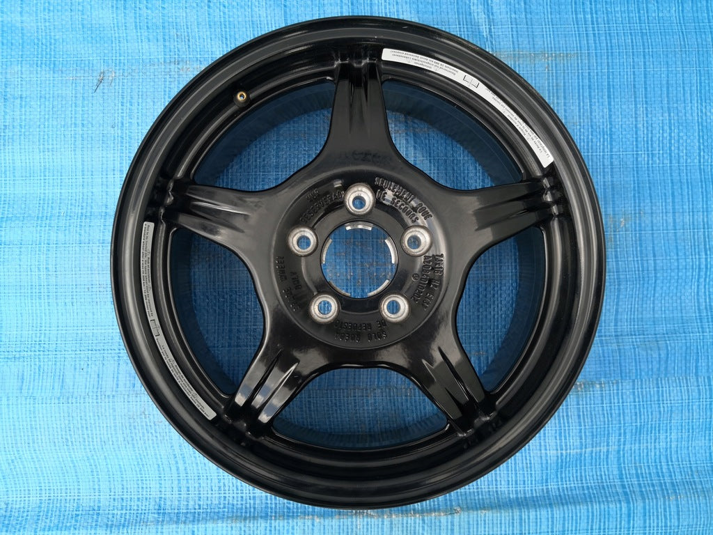 1x Alufelge 16 Zoll 7.0" 5x112 37ET Glanz Schwarz A2084010202 Mercedes-Benz W116 FEL6056431009fs