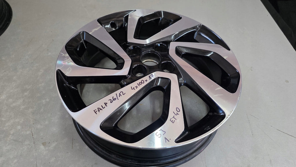 1x Alufelge 17 Zoll 5.0" 4x100 40ET Glanz CMS1210-7 Toyota Aygo X Rim Wheel FEL5778647740zh
