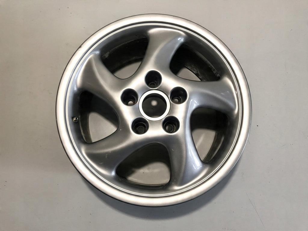 1x Alufelge 17 Zoll 9.0" 5x130 47ET Silber 461907 Porsche Rim Wheel