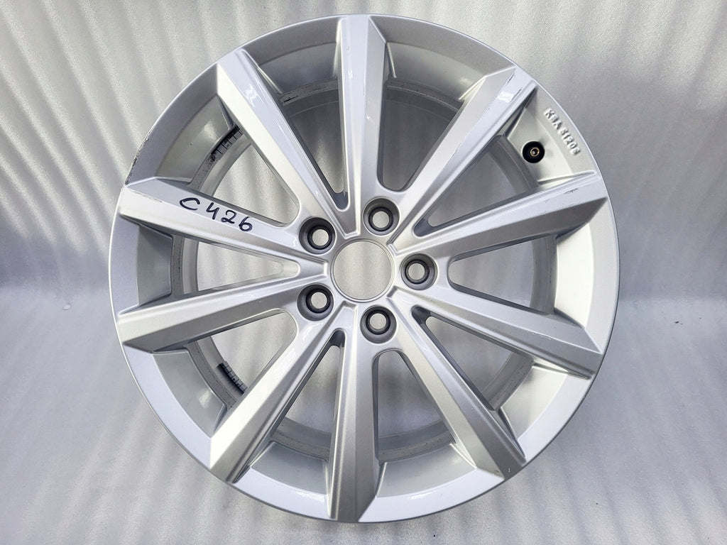 1x Alufelge 16 Zoll 6.0" 5x100 45ET Glanz Silber 2G0601025AF VW Polo Rim Wheel