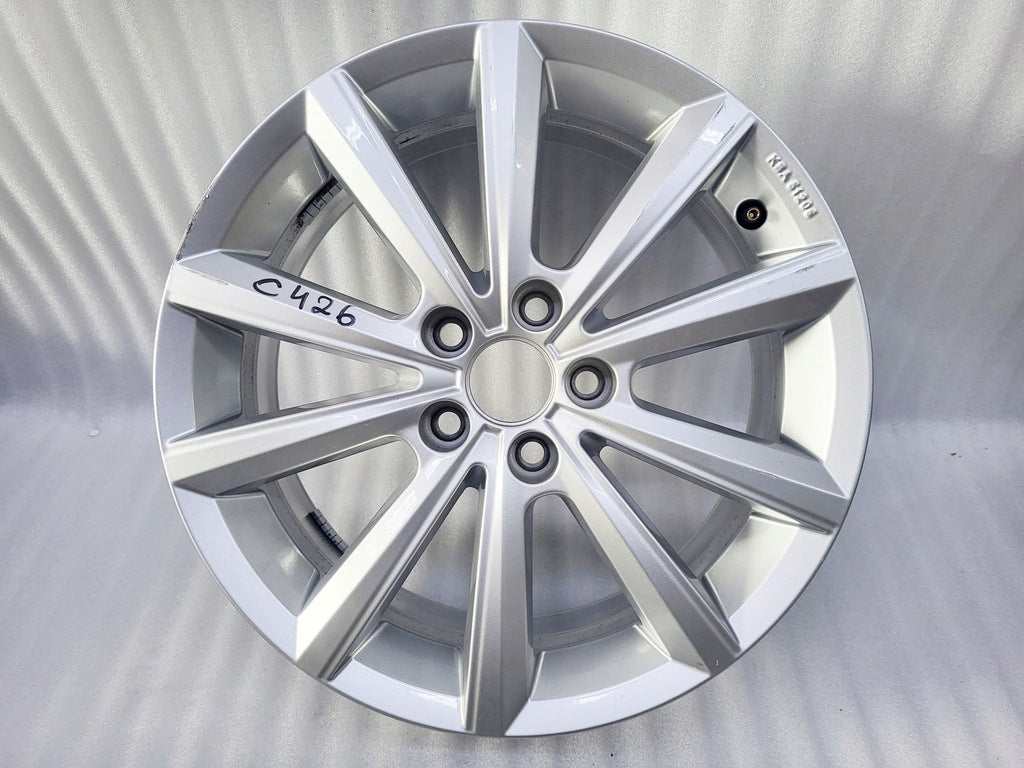 1x Alufelge 16 Zoll 6.0" 5x100 45ET Glanz Silber 2G0601025AF VW Polo Rim Wheel FEL2070121093zg