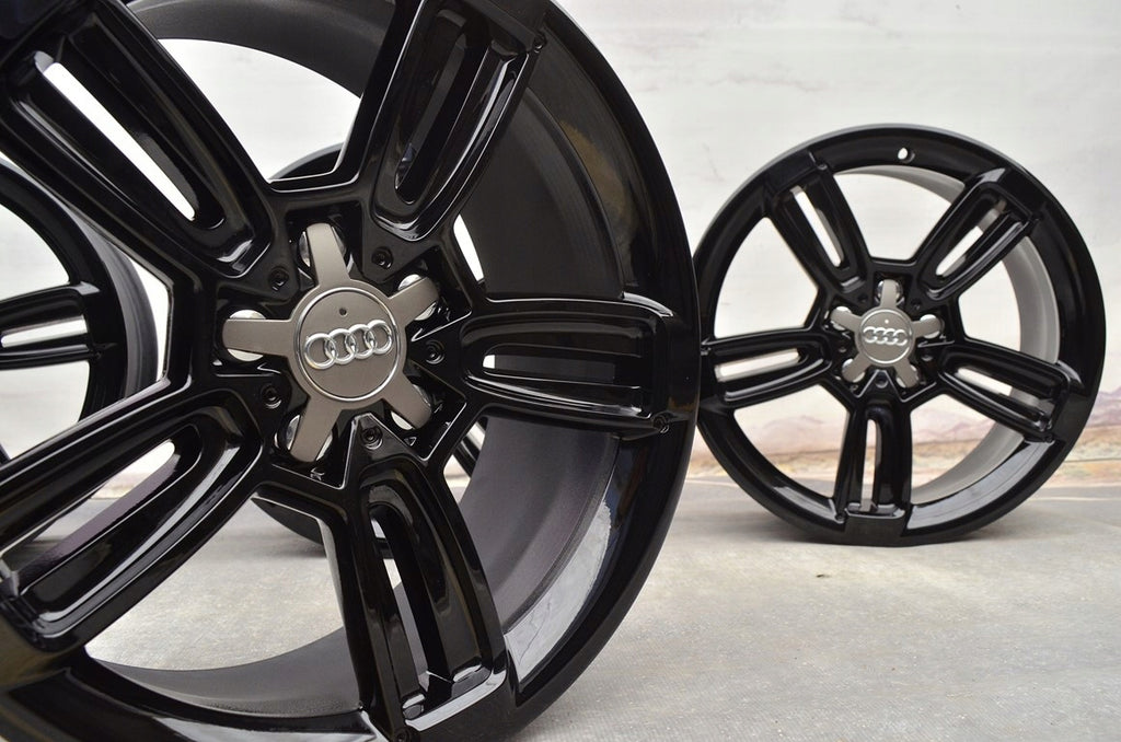 4x Alufelge 18 Zoll 8.0" 5x112 Schwarz 562765964567 Audi C5 A4 B6 B7 Rim Wheel FEL4970353415ny