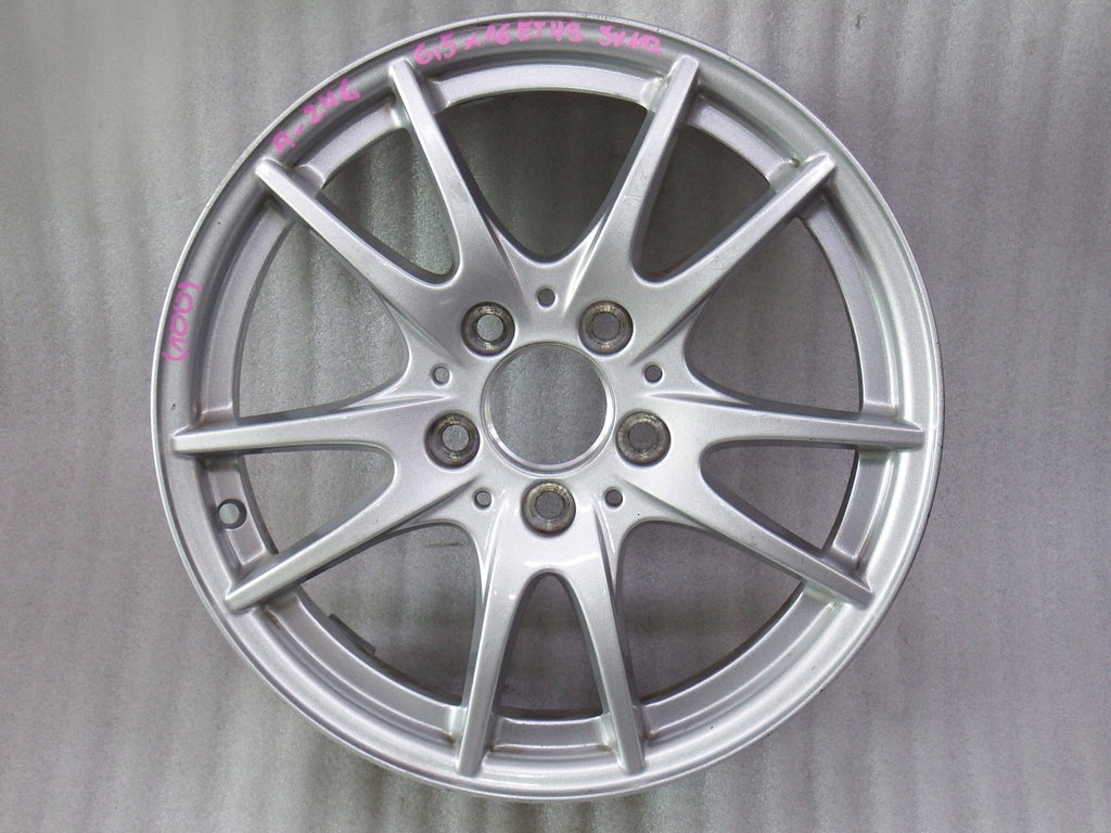 1x Alufelge 16 Zoll 6.5" 5x112 49ET Glanz Silber A2464011302 Mercedes-Benz W246